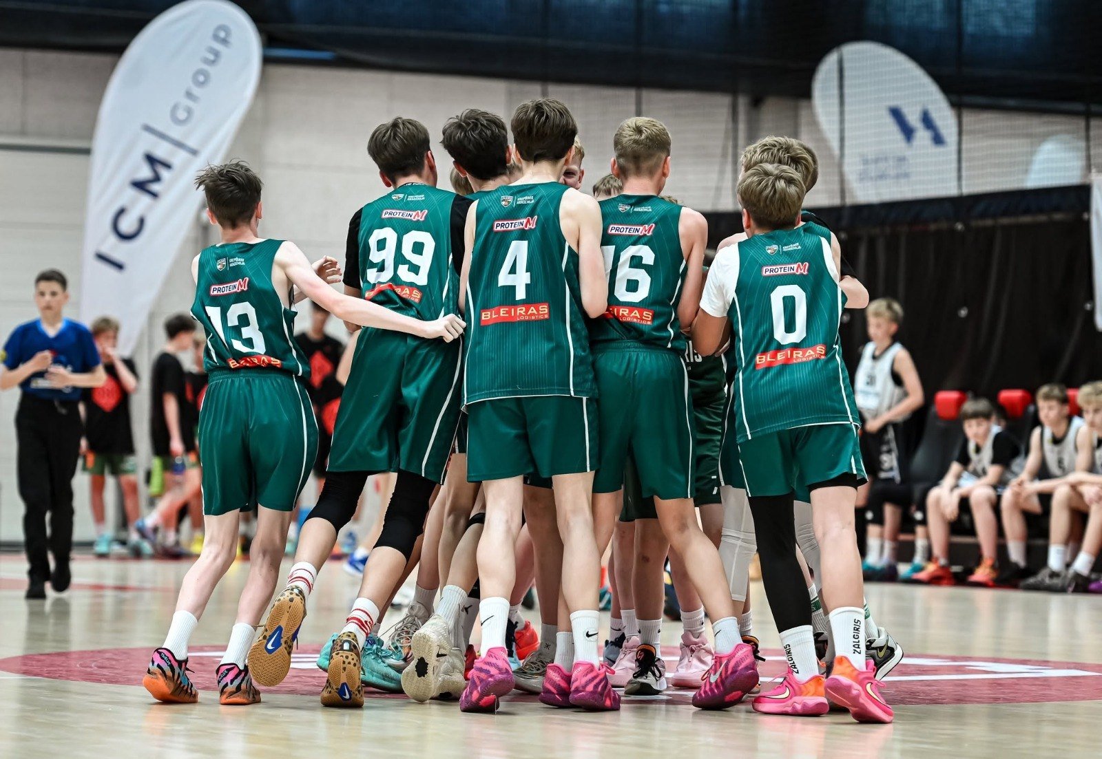 Jaunimo krepšinio komanda Buzelis CUP 2026 turnyre prie ICM Group vėliavos